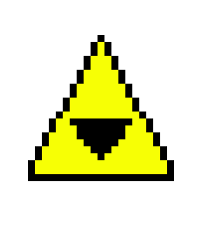 [0db73e] legend of zelda pixel triforce