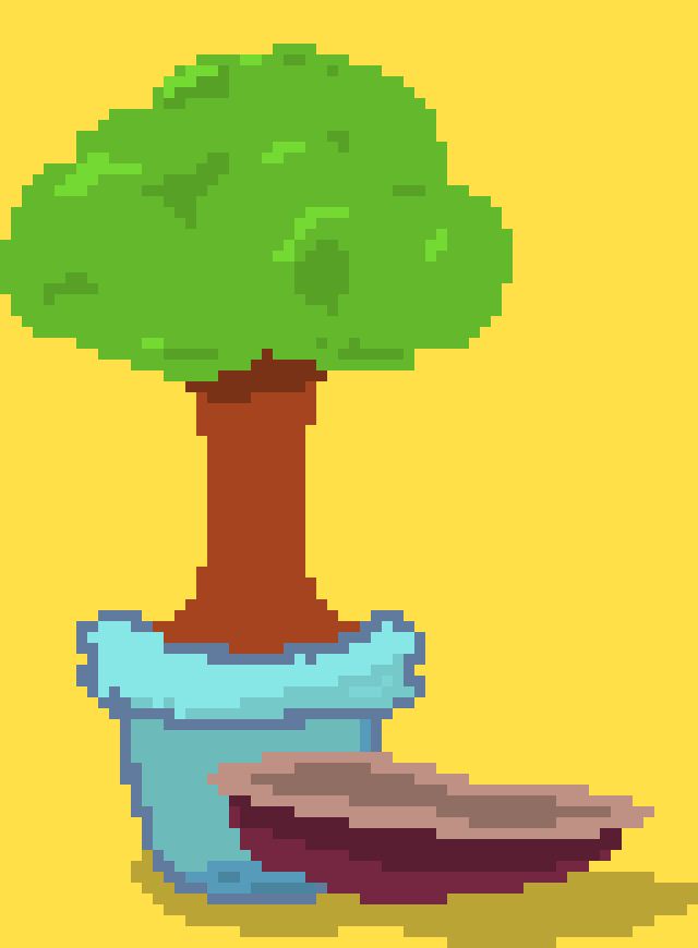 tree + basket