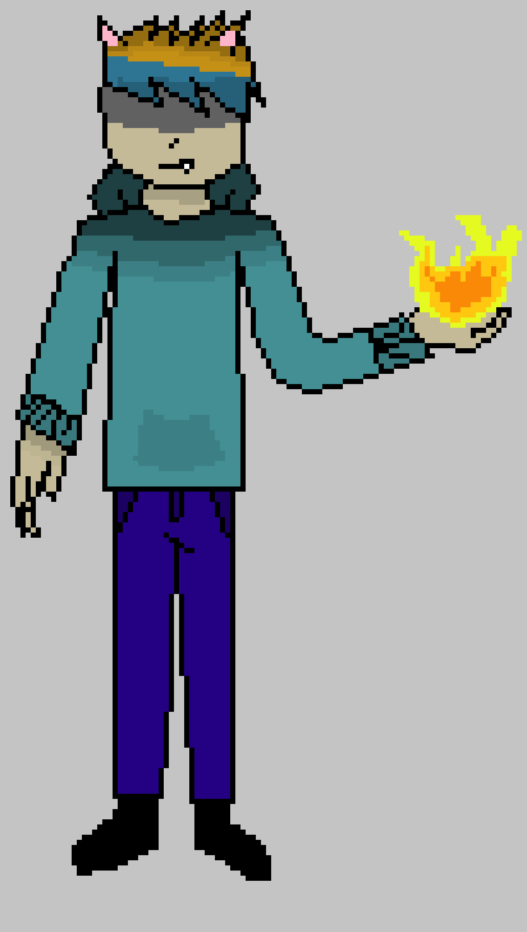 [3a33bd] (Walks around the woods playing with the ball of fire)-Cade