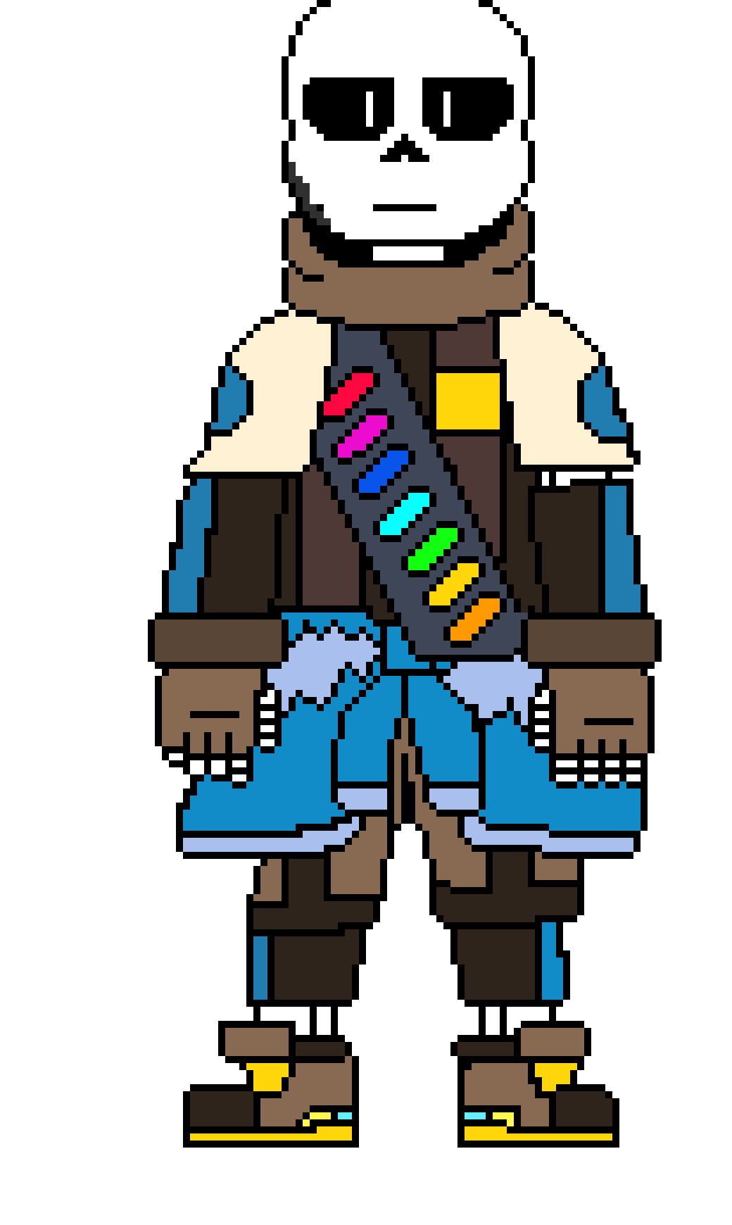 [b9de0d] (i made this whole thing. wow.) - ink sans