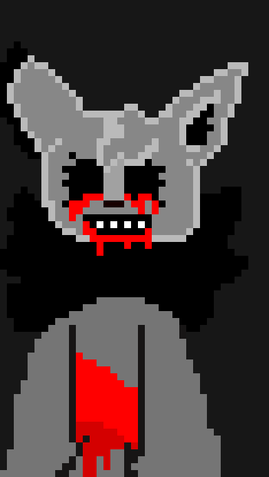 [904ba9] She smiles and drinks a bottle of ketchup.