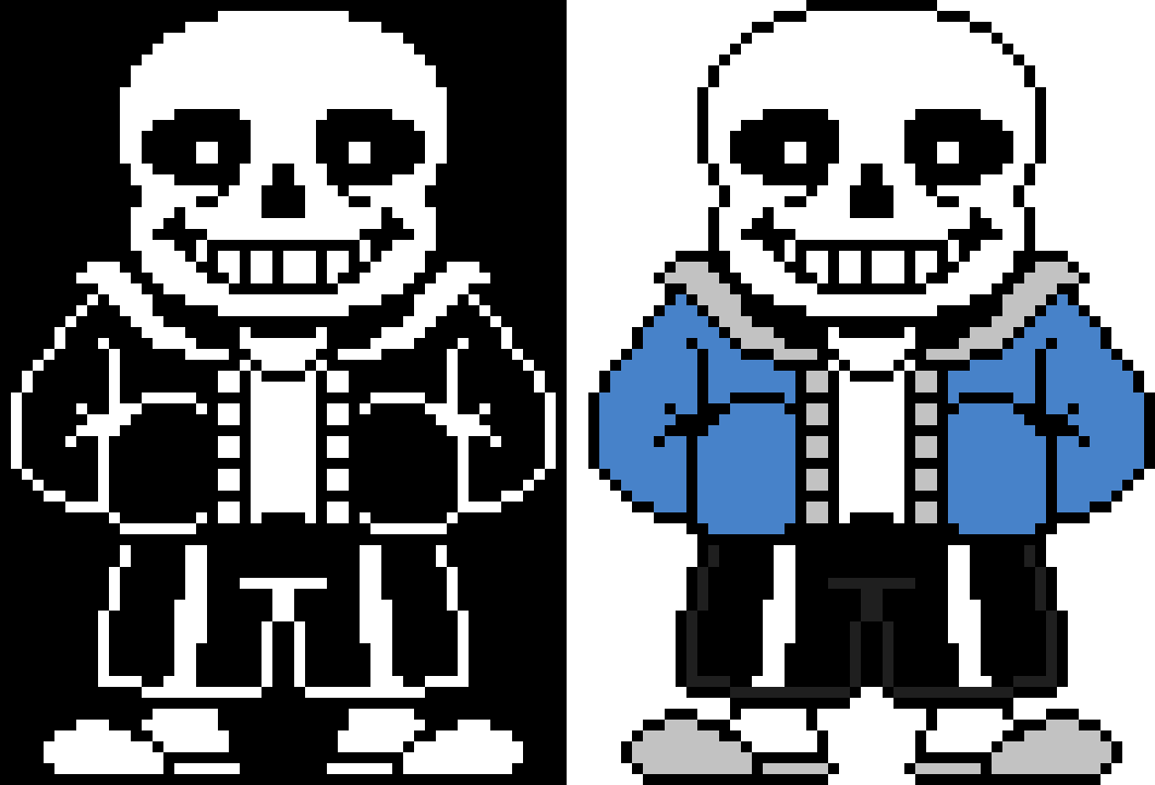 Undertale Sans the Skeleton Battle Sprite Update.