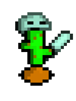 [6c6c8f] cactus with a sword