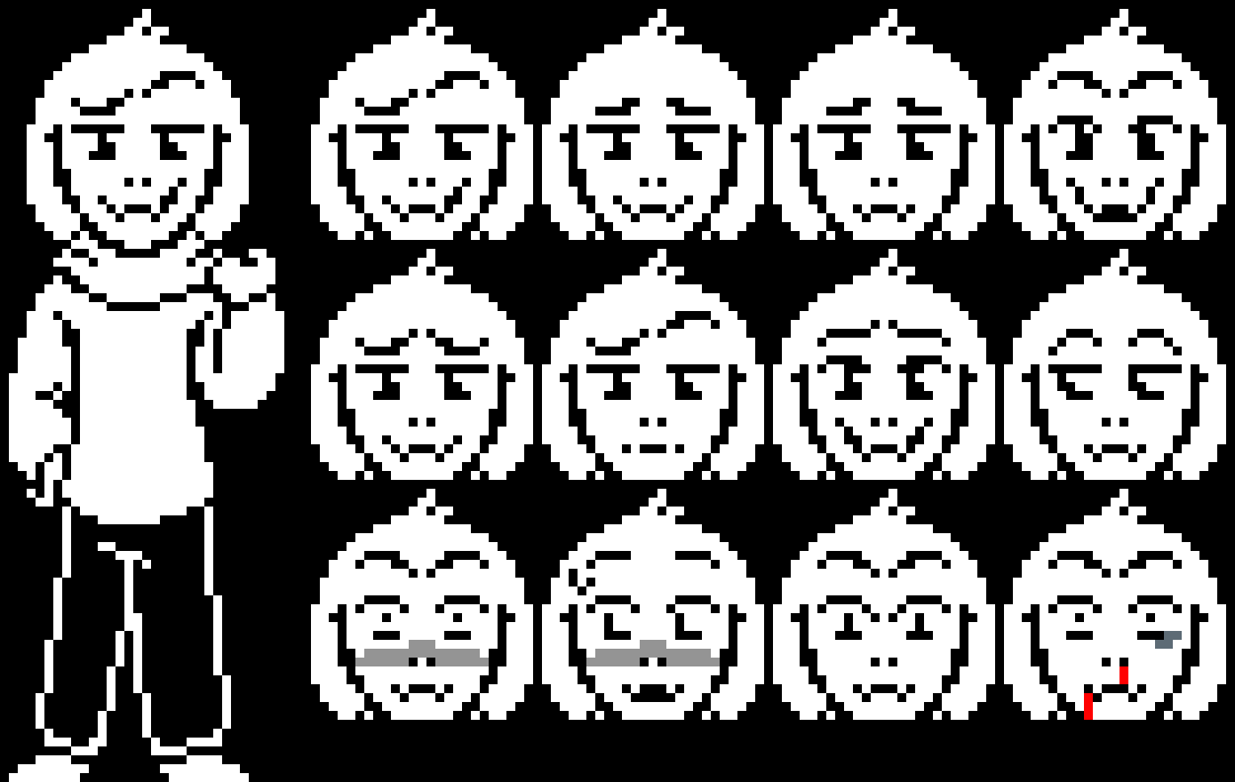 [63ceb7] StoryShift Asriel ; Expressions | Agian... -Terrie | NOT free, to use...