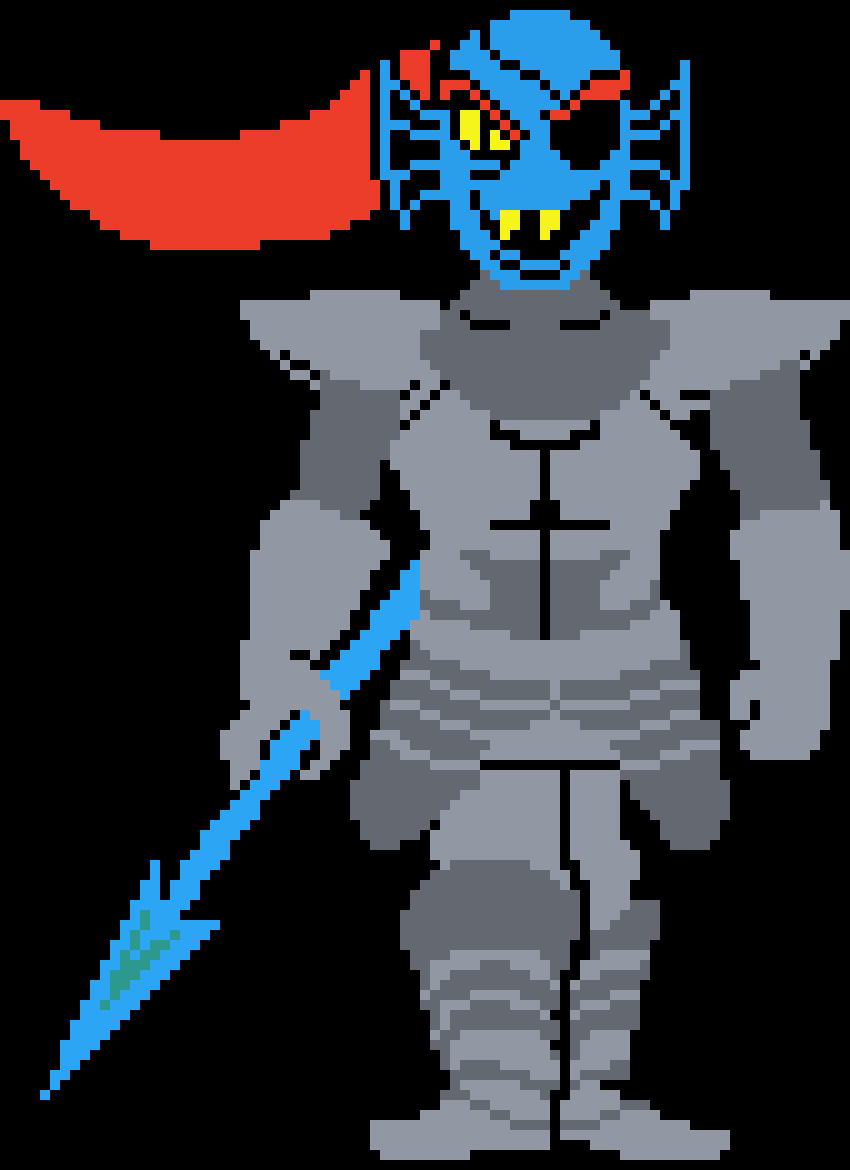 [00c974] Undertale Undyne colored Sprite