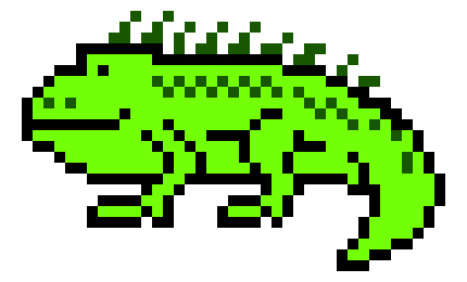 [8ce4ff] I is for Iguana
