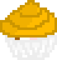 [9664c4] Orange Neapolitan Cupcake
