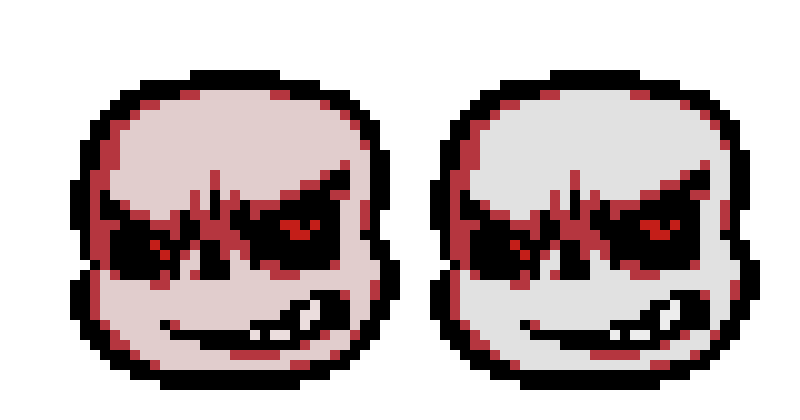 [35dc76] hmm, left looks better kinda, but right is his canon bone color,, hmmm. i could just change the shading color