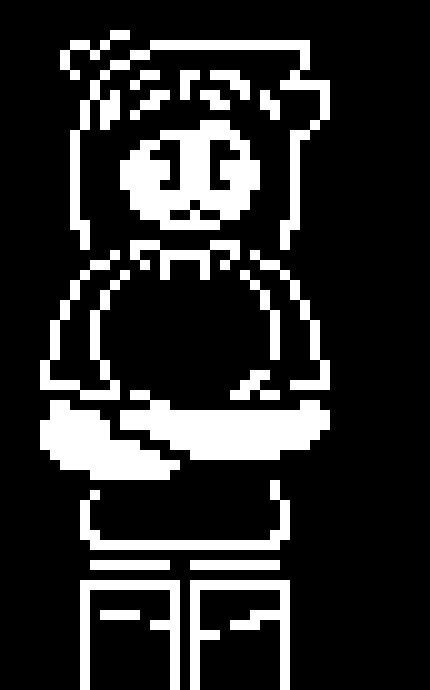 [77b851] - She looks down at the snow pile - "What the hell, why is there snow on the ground when it is in spring. Also, how is it not melt- y'know what I am not gonna question it."