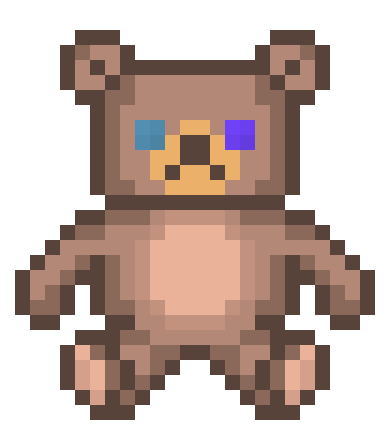 [3c4c66] Mismatched Teddy Bear