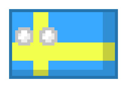 [9664c4] Sweeden/Sweedish flag pixel sprite