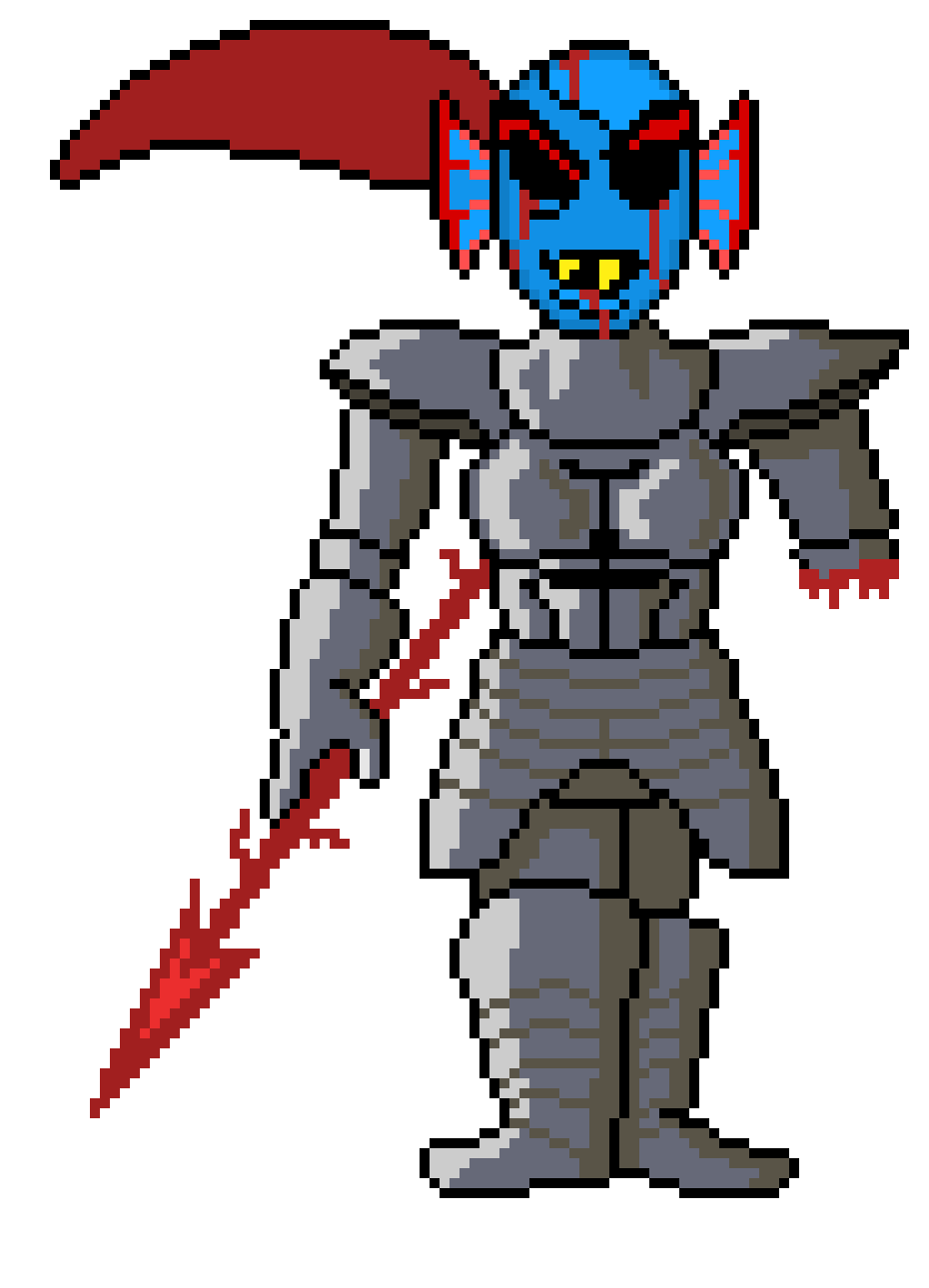 [9664c4] Underhell Undyne Battle Sprite