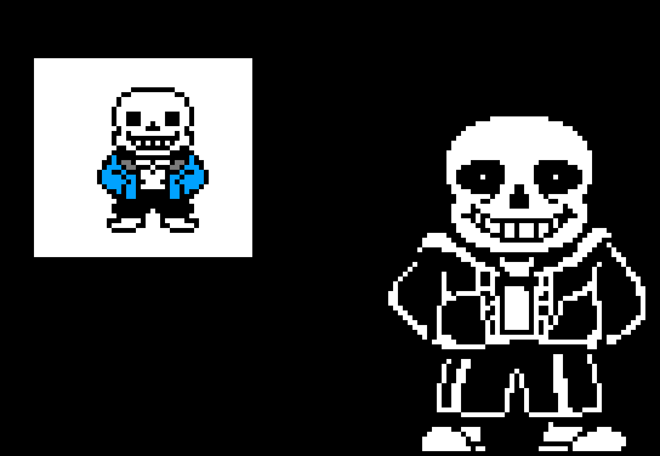 [d205e4] Sans Overworld and Battele Sprites Last Breath phase 1