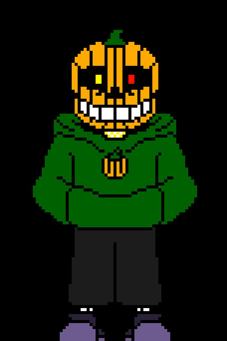[c7b058] pumpkin skull caftar because I'm bored
