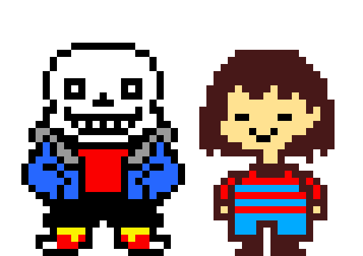 [7c78a2] Fell-tale Sans and Frisk