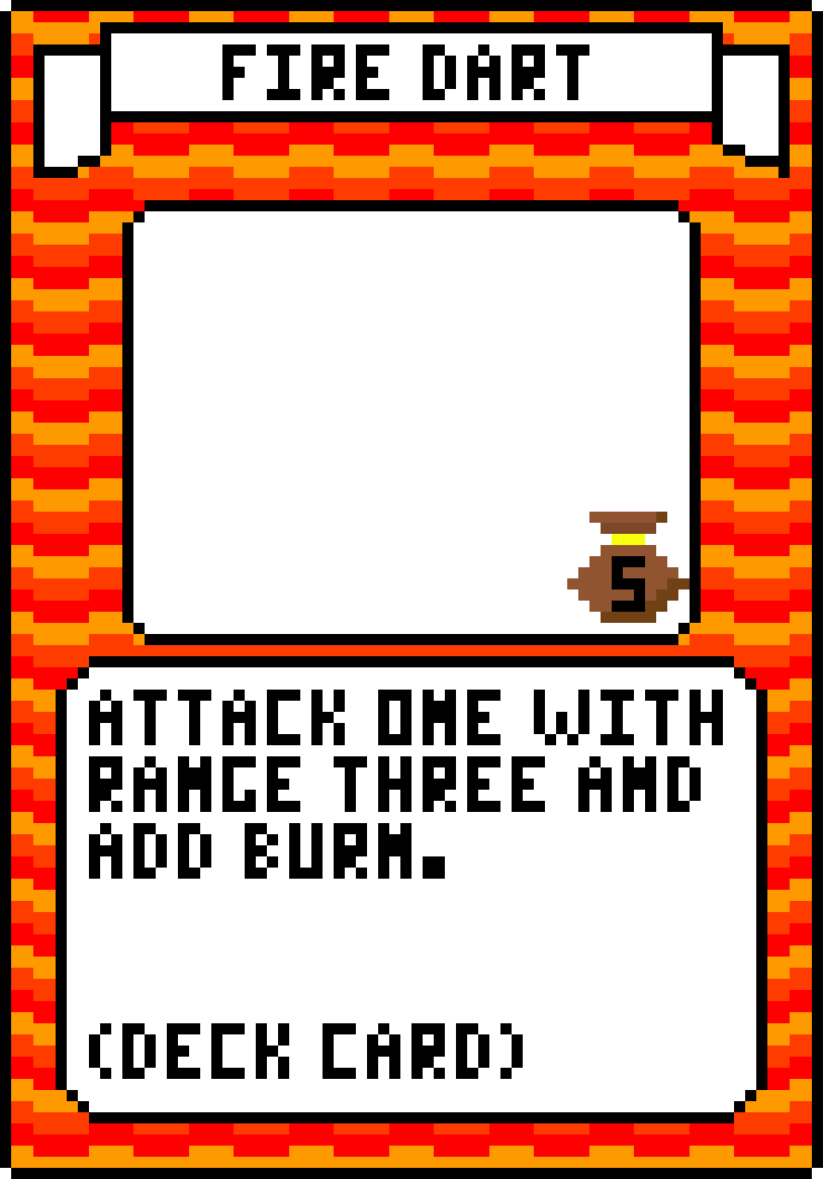 [aca841] Fire Dart Card