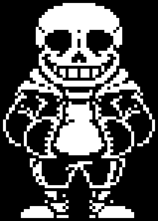 [c6437a] UNDERTALE BETRAYER PHASE 3.5 - Sans colored sprite.