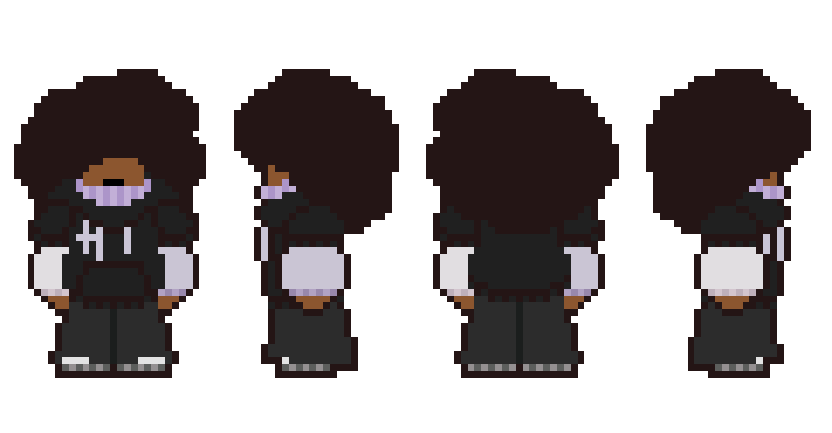 [26d3b6] well i was gonna do walking sprites for the rest of the directions and probably a few special sprites but other than that i think that's really it