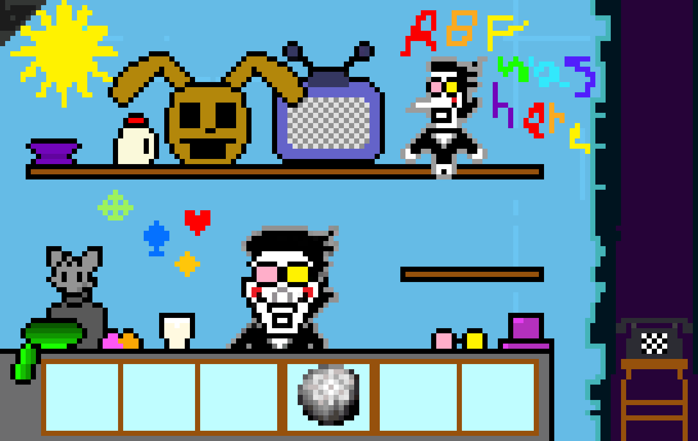 Spamton-Hey Plant and Skeld,wanna add something to the shop?