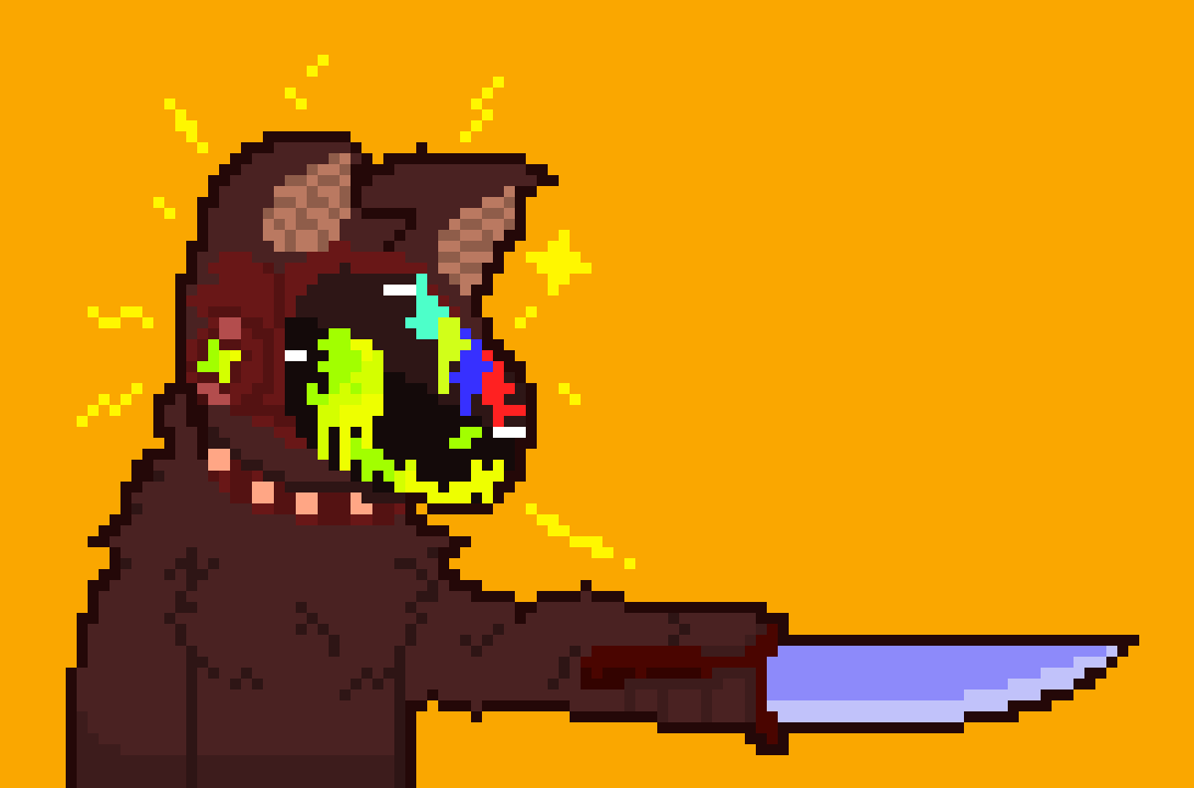 [583245] -Glitchy and distorted mentally insane laughter-