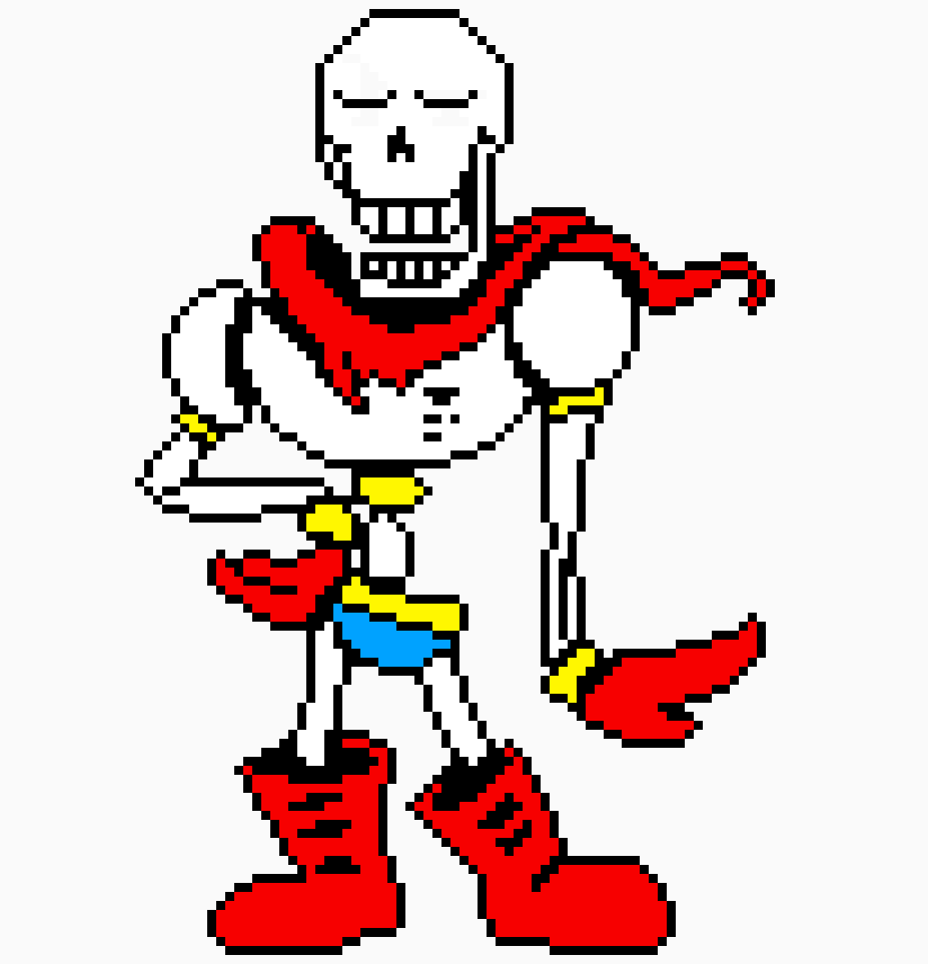 [5915ed] Undertale Papyrus sprite Scene 2