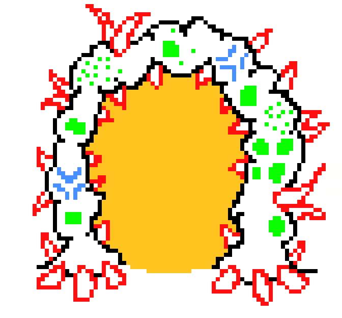 [9ce148] ["update: more bones, more lumps, and the portal part of the gateway is now the entire interior of it. it's like looking through a fucked up, evil window"]