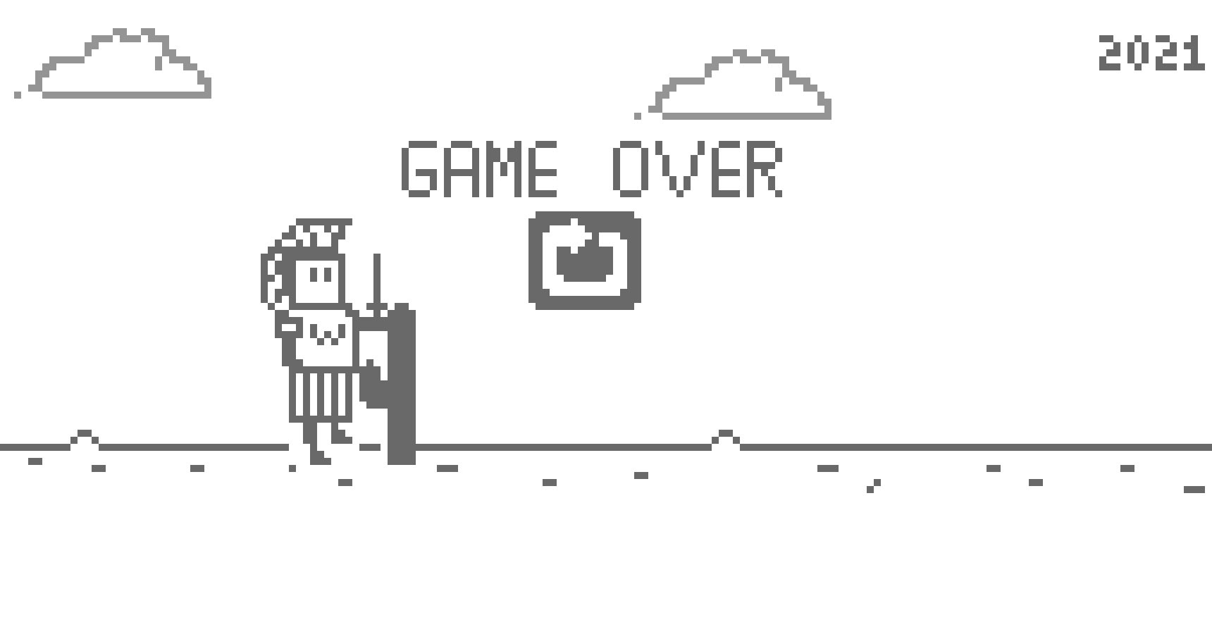 Dino game - warrior COMPeepeepee