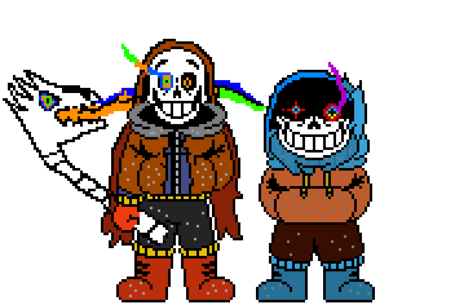 dustbelief!comic papyrus and dustswap! comic papyrus