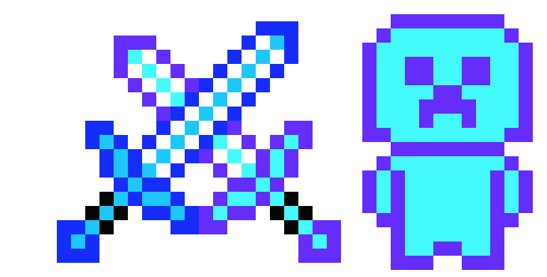 [9664c4] sword and cute creeper