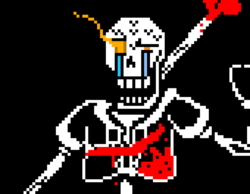 Disbelief Papyrus: [summons sans back] [summons 1 trillion gaster blasters and turns infecteds soul blue] why so sad feeling gulity?!