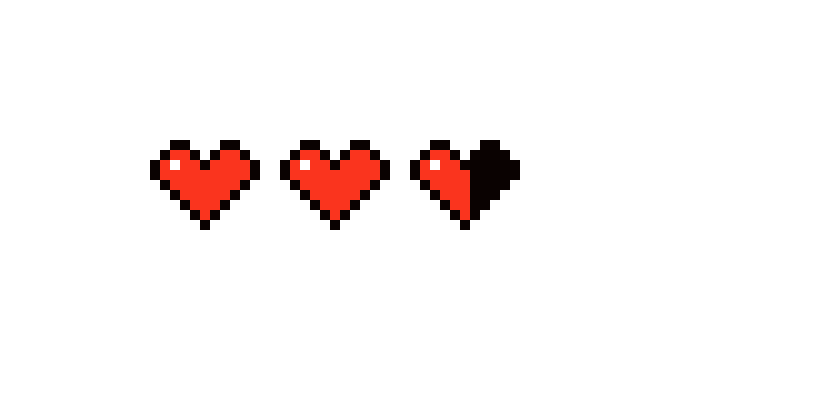 [7e5448] Minecraft health bar. 