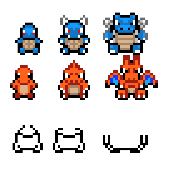 [9664c4] Pokemon Gen 1 Starters