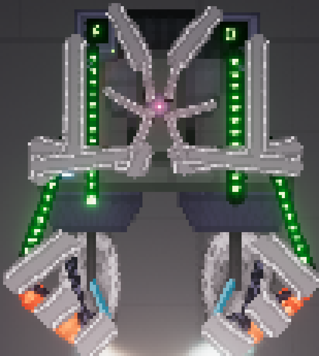 [35dc76] (when A or D are pressed their respective jet and servo turns on, turning the jet inwards as it fires, if only one is pressed this allows movement left to right, if both are pressed it goes straight up, the base of the jetpack is made of a gyroscopic stabilizer that keeps it from flipping upside-down as well as a movement dampening box that keeps it from slamming down onto the ground once deactivated, also allowing it to slightly levitate)