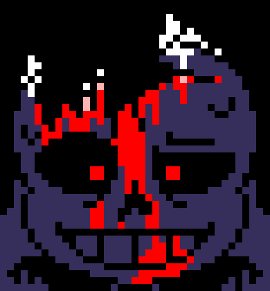 [7ce906] *(He'd get happy seeing twilight, yet confused.) Heya! -HorrorTale Sans