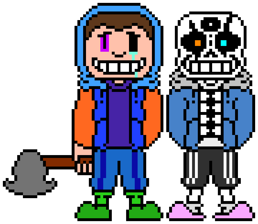 [d6b045] John and Dread Sans: Alright Multi we saved most of your blasters
