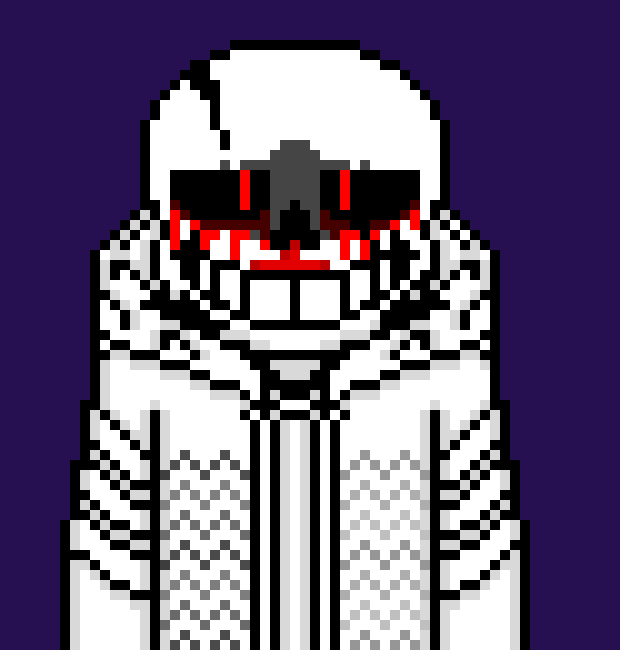 [0ae1f1] *dodges* heheh, geeze you really are stupid. Teleporting your friend away? he's all alone now, and free for the taking *makes blue bones go through Terror, then tps and grabs Multi by the arm*