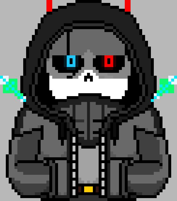 [03ae0a] Undertale:Corrupted Underground(Sans) - -Bones line around him- Ready?... Well good... -Gaster, blasters suddenly blast you-