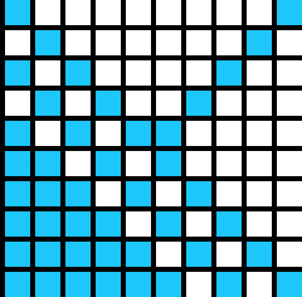 [9d6538] 10x10 grid