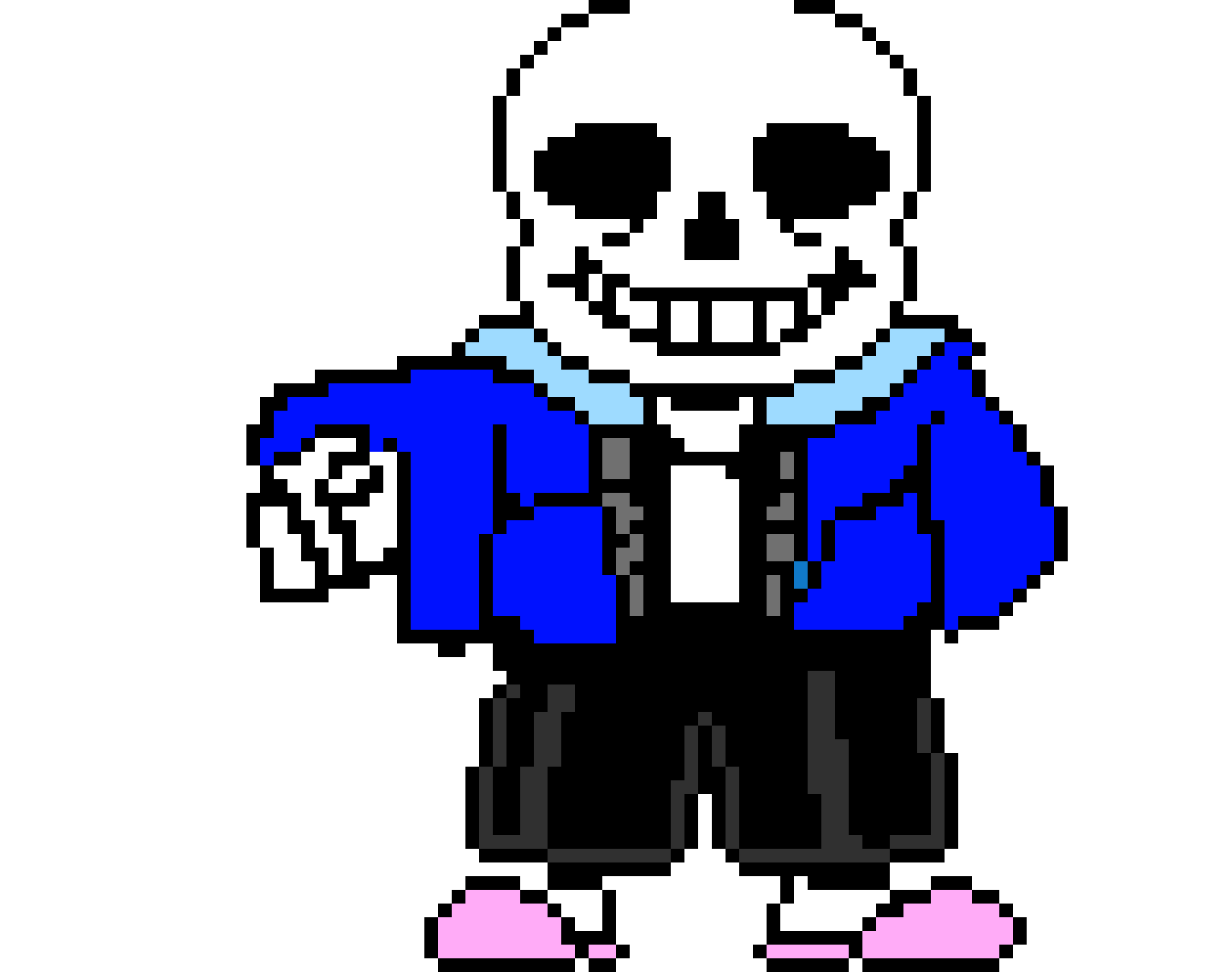 [9664c4] Sans Battle - Stronnger Than You ( Undertale Sprite Animation )