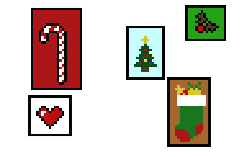 [8e2daa] Christmas pixel art