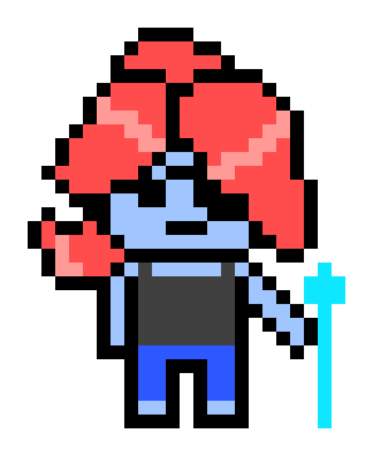 [7b78ef] Undyne pixel sprite