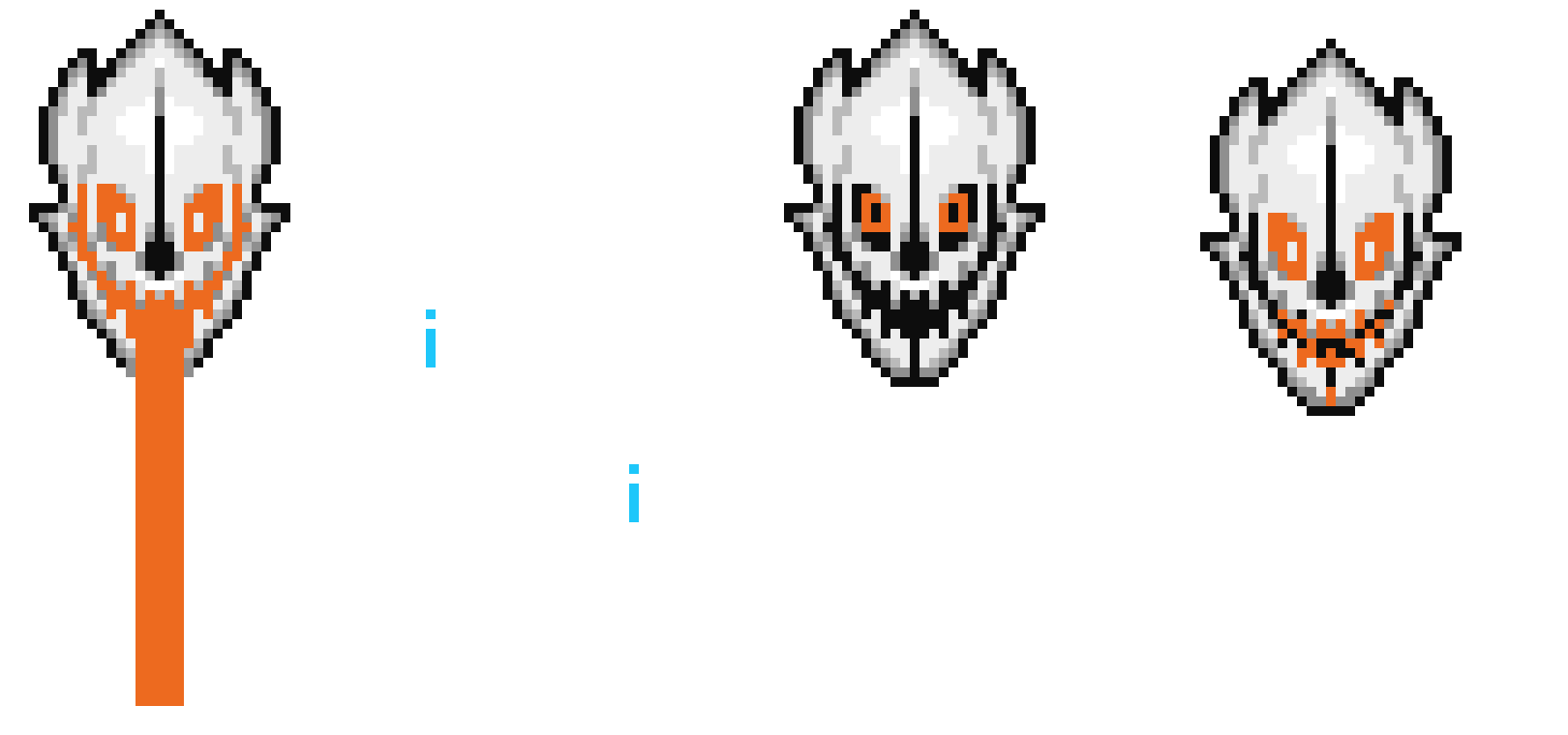 [2d3420] Underswap papyrus' gaster blaster 