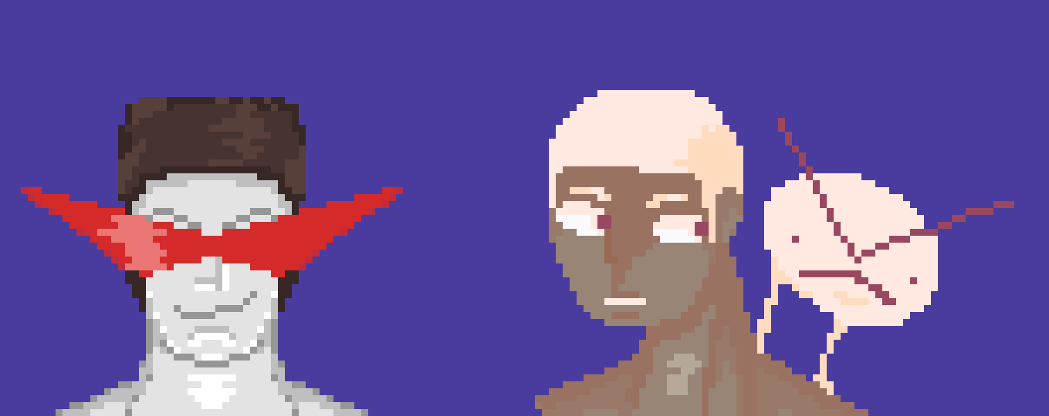 [236914] do you remember Victor or the agency stuff i was talking about earlier? no? anyway Metalface is Victor's right hand man- he willingly subjected himself to the experiment that made his body a pristine, near impenetrable alloy as part of he and Victor's ongoing effort to prov humanity doesnt need aliens like Matt or Bloob to save it