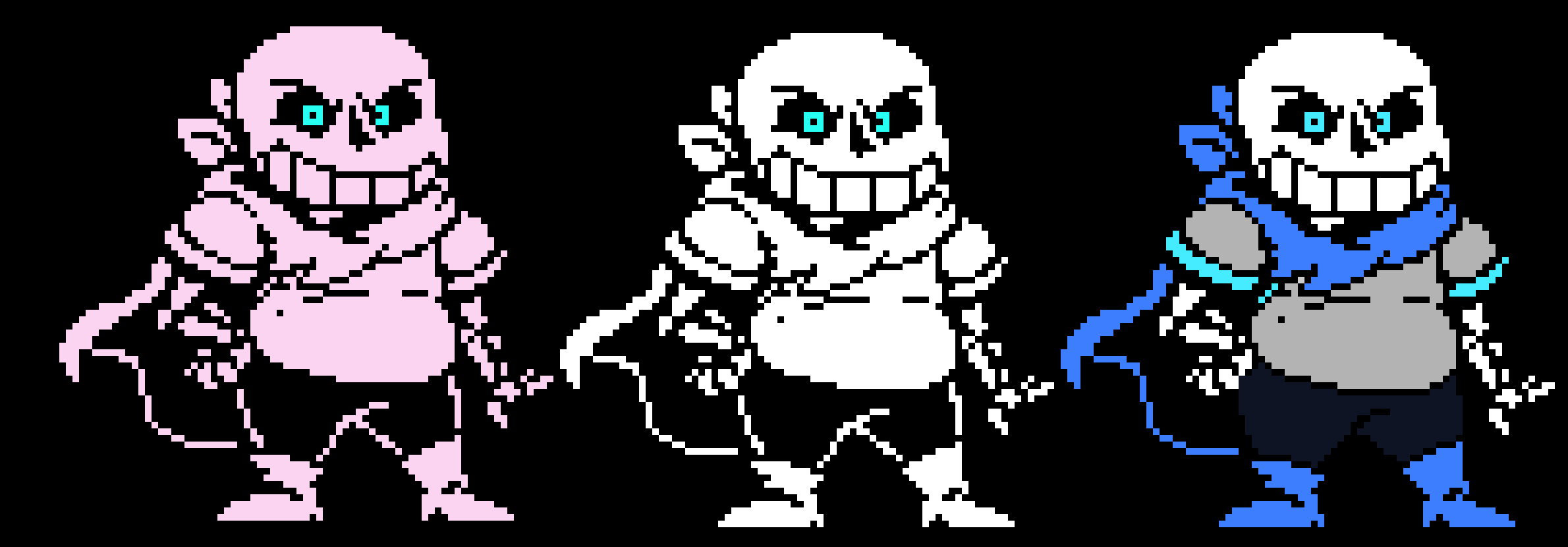 Underswap Sans Battle Sprite (but more accurate to the canon)