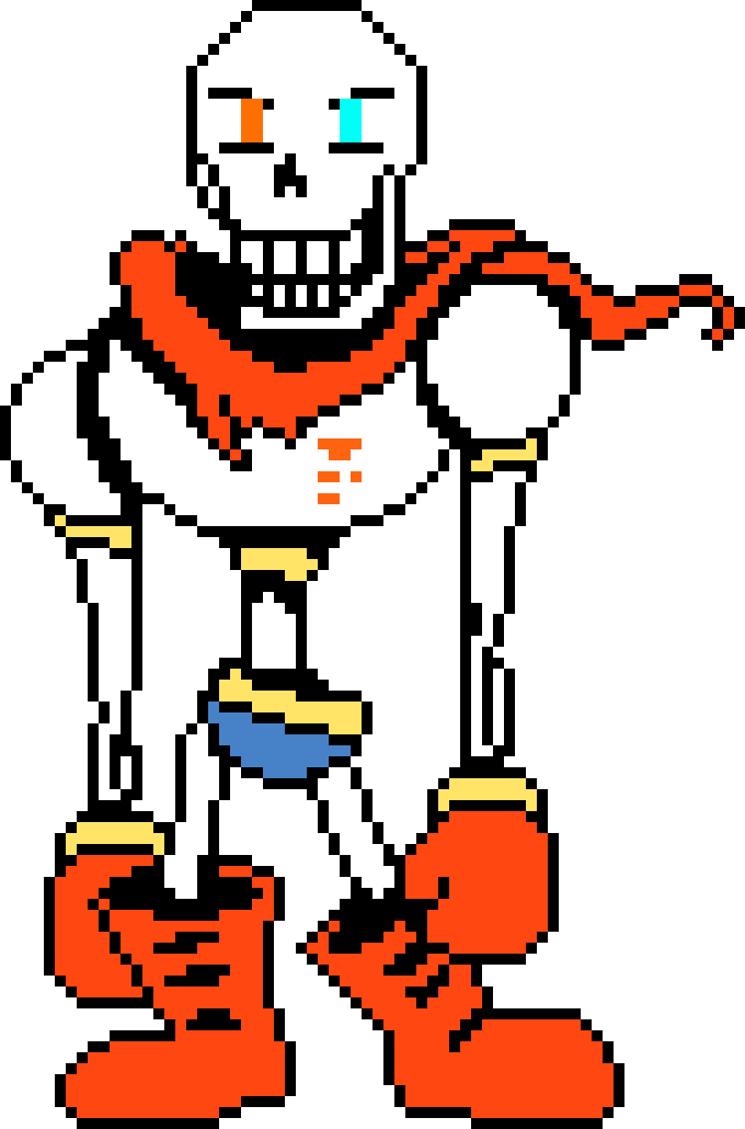 Undertale: Rejuvenation Papyrus Sprite.