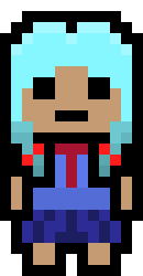 [61c3a2] danganronpa pixel sprite base - Yuno Saisho V1