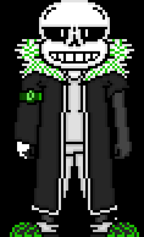 [888202] outfit is more acurate to 404, robotic arm and lower body from the 2 times he got his ass beat by fell!ink. a D on his arm band instead of a 4, and green actsents in reference to his hackers menue and the commonly used color for code