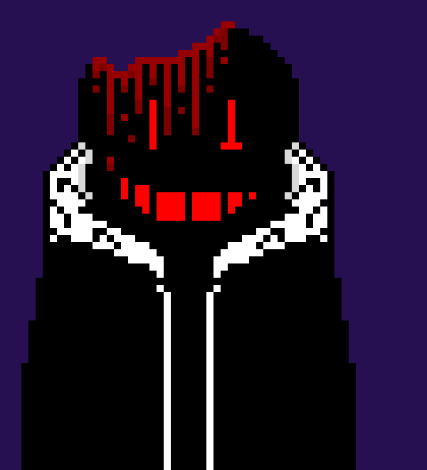 [b63bdb] *Terror can hear voices, some saying "i don't want to die" and some saying "I want to kill"* *knives appear and fly into Terror's back*