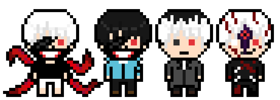 Kaneki Ken Danganronpa Pixel Arts