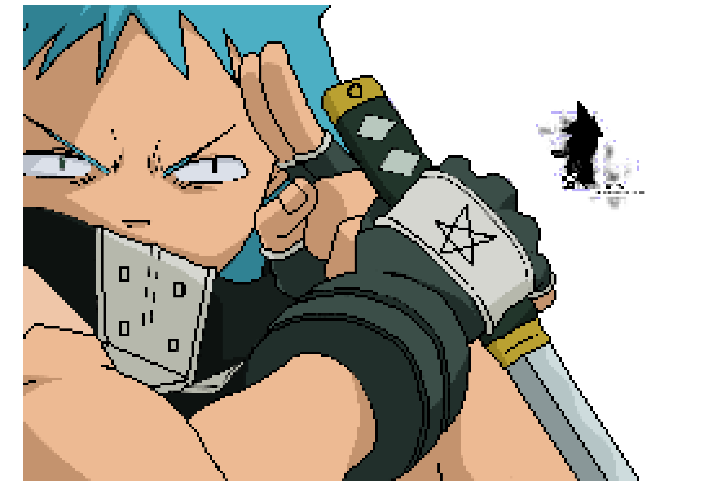 [d06565] black star pixel fart